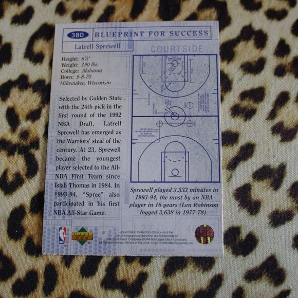 Latrell Sprewell #380 Basketball Card - Picture 2 of 2